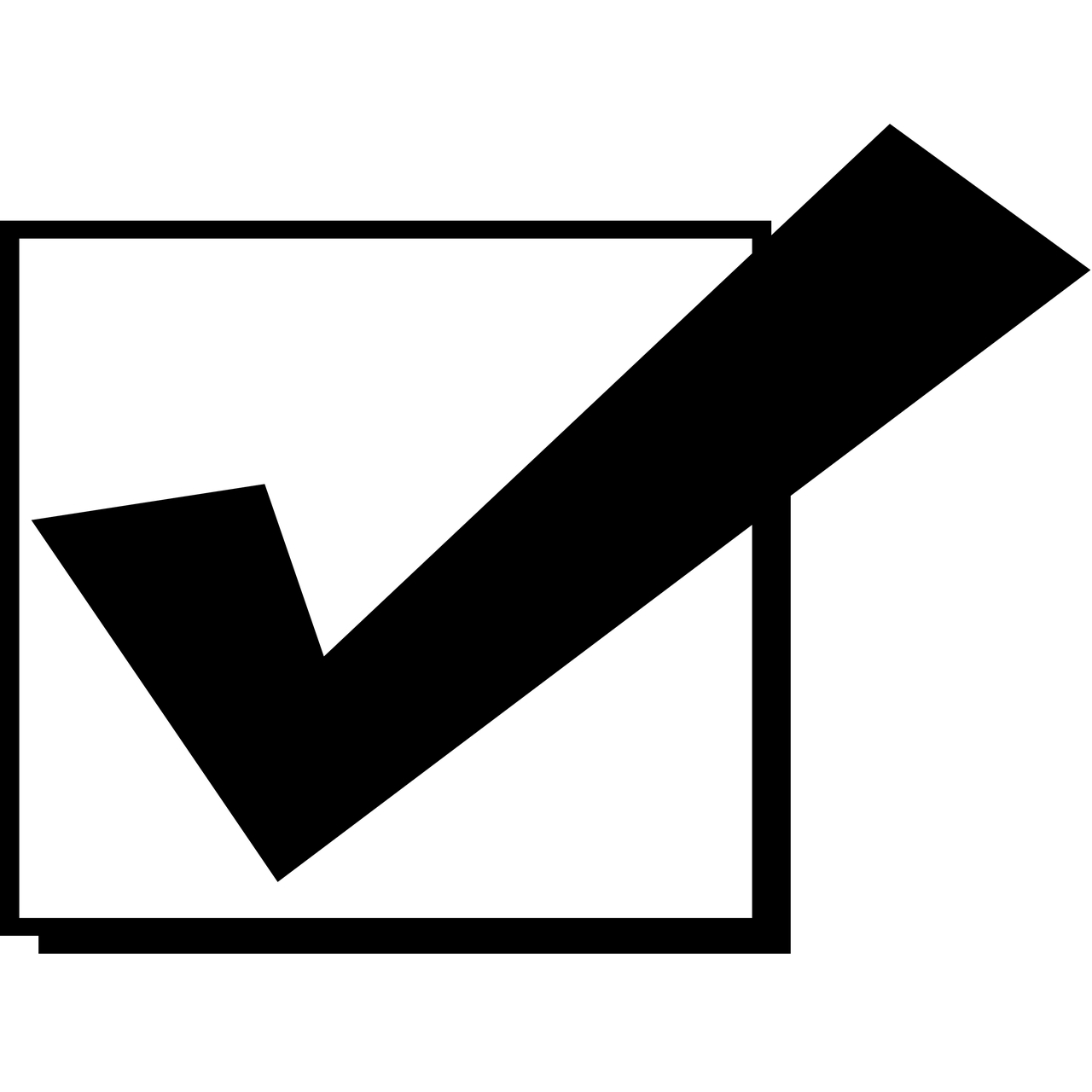 check off, box, icon